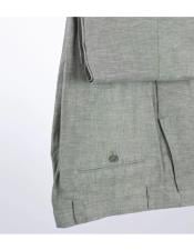  Button Plaid Linen Blend Notch Lapel Checkered Suit
