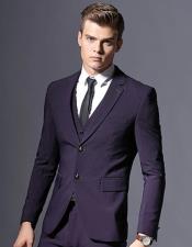  Graduation Suit For boy / Guys Dark Purple