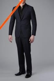  2 Button Style Wool Blend Graduation Suit For boy / Guys Navy