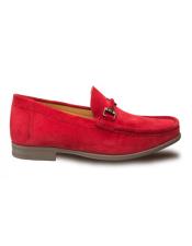  Mezlan Brand Mezlan Mens Dress Shoes Sale Authentic Mezlan Loafer - Mezlan Loafer - Mezlan Slip On Red