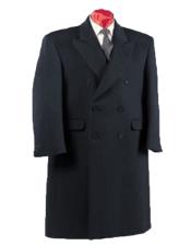  Alberto Nardoni Authentic Fully Lined Double Breasted Mens Dress Coat Wool Blend Long Overcoat
