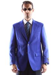  Style#-B6362 Big and Tall & Extra Long Sizes Mens Blazer With Brass