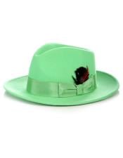  Fedora Hat in Green