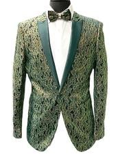  Paisley Fashion Fancy Floral Fashion Mens Blazer / Sport coat Slim Fit