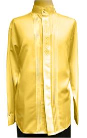  Gold Dimond Front Embroider Long Sleeve Shirt for Men