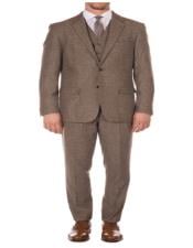 Brown Vested Suit
