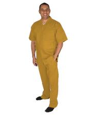  Linen Walking Suit Mustard