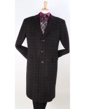  Plaid Pattern ~ Windowpane Wool Overcoat