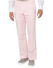  Mens Linen Pants Pink