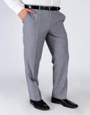  Mens Grey 100% Polyester Business Suit Pants