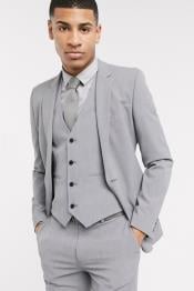  Extra Slim Fit Suit Super Ultra Skinny Tapered European Suit 2 Buttons