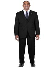  Big and Tall Grey Pinstripe Vested Plus Size Mens Suits For Big