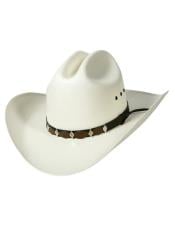  Wild West 100x Straw Hat Traditional Cattleman Crease Crown