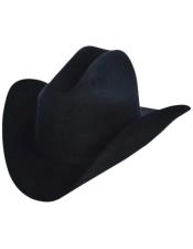  Black Wool and Beaver Felt Los Altos Hats Valentin Style