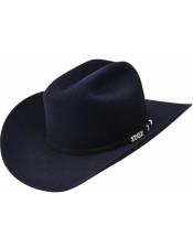  Serratelli 100x EL Comandant Black 4 Brim Western Cowboy Hat all sizes