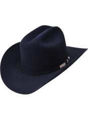  Serratelli 100X EL Comandant Black 3 1/2 Brim Western Cowboy Hat all sizes