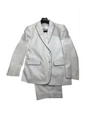  White Color Mens Linen Fabric Summer Business Suits With Shorts Pants Set