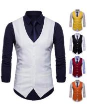  10 Different Colors Suit Vest Mystery Bundle 10 For $125 ($1250 Each)