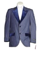  Style#-B6362 Mens Denim blazer - Denim Sport Coat Jacket (No Pants)