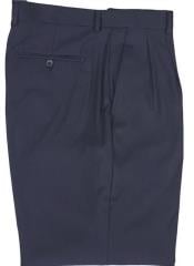  Double Pleated Pants 11-Navy