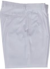  Double Pleated Pants 02-White