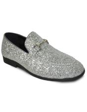  Mens Silver Shoes