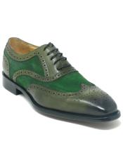  SKU#49591 Wingtip Shoe - Two Toned Shoe - Lace Up Shoes -