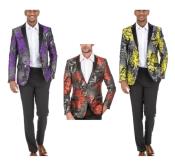  Style#-B6362 Floral Blazer - Paisley Blazer - Mens Blazer - Sport Coat