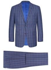  Renoir Tattaglia Classic Fit Suit Style# Plaid Suit - Checkered Suit -