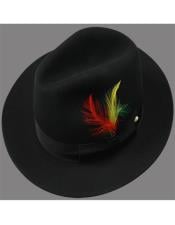  Mens 1920s Hats Untouchable Hat - Fedora Mens Hat Black