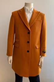  Mens Overcoat - Peak Lapel 1920s Style - Car Coat Three Quarter