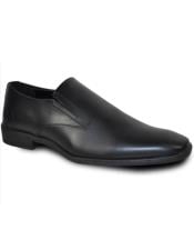  Mens Wide Width Dress Shoe Black Matte
