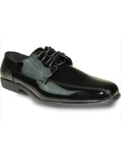  Mens Wide Width Dress Shoe Black Patent