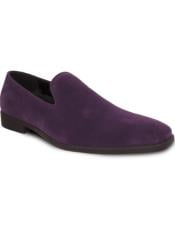 Mens Wide Width Dress Shoe Purple