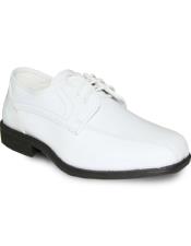  Mens Wide Width Dress Shoe White Patent