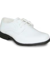  Mens Wide Width Dress Shoe White Patent