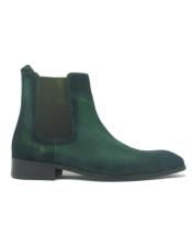 Mens KB886-17 Buckle Leather Strap Boots