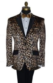  Leopard Tuxedo Jacket