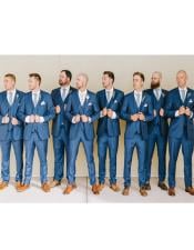  Groomsmen Suits + Shirt And Tie Color Package $125 (Slim Fit Or Modern Fit) - (Call Or Text
