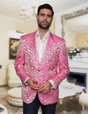  Hot Pink Tuxedo - Prom Pink Tuxedo - Rose Pink Tuxedo -