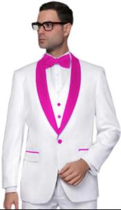  Style#-B6362 Hot Pink Tuxedo - Prom Pink Tuxedo - Rose Pink Tuxedo