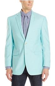  Style#-B6362 Mens Chambray Sportcoat - Chambray Blazer - Summer Cotton Blazer Seafoam