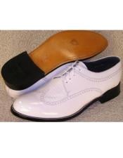  Mens Baldwin Wingtip Oxford Shoes White