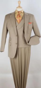  Mens Suit -  100% wool - Classic Fit Suit - Pleated