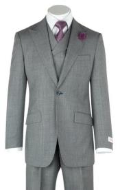  Gray Suit - Double Breasted Vest