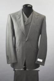  Grey Suit - Double Breasted Vest