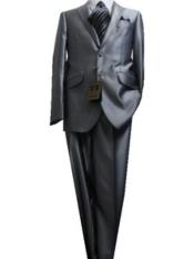  Tight Fit Suits - Silver Prom Suit