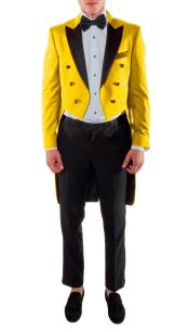  Tailcoat - Tail Tuxedo - Fashion Gold Tuxedo