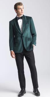  Mens Velvet Dinner Jacket - Mens Tuxedo Blazer With Trim Shawl Collar