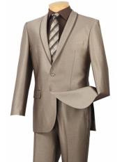  Beige Tuxedo - Tan Wedding Suit